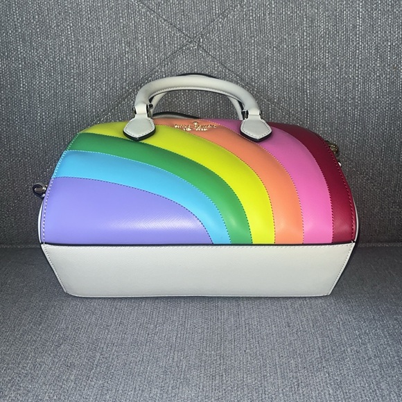 ♠️kate spade Pride Rainbow Collection Leather Duffle Crossbody Bag NWT - Picture 11 of 16